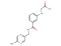 {[3-({[(5-methylpyrazin-2-yl)methyl]amino}carbonyl)phenyl]amino}acetic acid