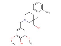 4-{[3-(hydroxymethyl)-3-(2-methylbenzyl)-1-piperidinyl]methyl}-2,6-dimethoxyphenol