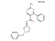 N-[(3S)-1-benzylpyrrolidin-3-yl]-2-methyl-4-phenylpyrimidine-5-carboxamide