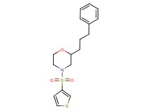 2-(3-phenylpropyl)-4-(3-thienylsulfonyl)morpholine