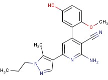 2-amino-4-(5-hydroxy-2-methoxyphenyl)-6-(5-methyl-1-propyl-1H-pyrazol-4-yl)nicotinonitrile