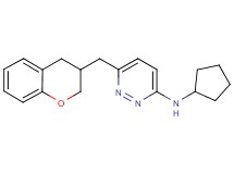 N-cyclopentyl-6-(3,4-dihydro-2H-chromen-3-ylmethyl)pyridazin-3-amine