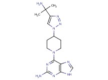 6-{4-[4-(1-amino-1-methylethyl)-1H-1,2,3-triazol-1-yl]piperidin-1-yl}-9H-purin-2-amine