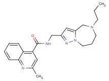 2-methyl-N-[(5-propyl-5,6,7,8-tetrahydro-4H-pyrazolo[1,5-a][1,4]diazepin-2-yl)methyl]quinoline-4-carboxamide