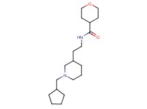 N-{2-[1-(cyclopentylmethyl)piperidin-3-yl]ethyl}tetrahydro-2H-pyran-4-carboxamide