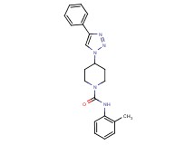 N-(2-methylphenyl)-4-(4-phenyl-1H-1,2,3-triazol-1-yl)piperidine-1-carboxamide