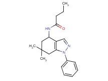 N-(6,6-dimethyl-1-phenyl-4,5,6,7-tetrahydro-1H-indazol-4-yl)butanamide