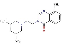 3-[2-(3,5-dimethylpiperidin-1-yl)ethyl]-8-methylquinazolin-4(3H)-one