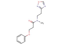 N-methyl-N-[2-(1,2,4-oxadiazol-3-yl)ethyl]-3-phenoxypropanamide