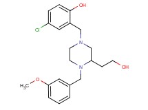 4-chloro-2-{[3-(2-hydroxyethyl)-4-(3-methoxybenzyl)-1-piperazinyl]methyl}phenol