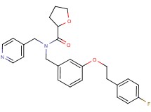 N-{3-[2-(4-fluorophenyl)ethoxy]benzyl}-N-(4-pyridinylmethyl)tetrahydro-2-furancarboxamide