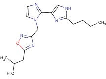 2'-butyl-1-[(5-isobutyl-1,2,4-oxadiazol-3-yl)methyl]-1H,1'H-2,4'-biimidazole