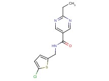 N-[(5-chloro-2-thienyl)methyl]-2-ethylpyrimidine-5-carboxamide