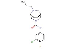 (1R*,5R*)-N-(3-chloro-4-fluorophenyl)-6-propyl-3,6-diazabicyclo[3.2.2]nonane-3-carboxamide