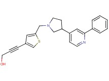 3-(5-{[3-(2-phenylpyridin-4-yl)pyrrolidin-1-yl]methyl}-3-thienyl)prop-2-yn-1-ol