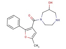 1-(5-methyl-2-phenyl-3-furoyl)-1,4-diazepan-6-ol hydrochloride