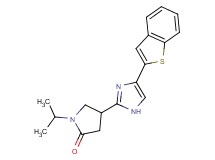 4-[4-(1-benzothien-2-yl)-1H-imidazol-2-yl]-1-isopropyl-2-pyrrolidinone trifluoroacetate