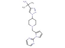 {1-methyl-1-[1-(1-{[1-(2-pyrimidinyl)-1H-pyrrol-2-yl]methyl}-4-piperidinyl)-1H-1,2,3-triazol-4-yl]ethyl}amine bis(trifluoroacetate)
