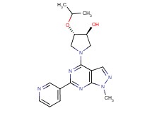 (3S*,4S*)-4-isopropoxy-1-[1-methyl-6-(3-pyridinyl)-1H-pyrazolo[3,4-d]pyrimidin-4-yl]-3-pyrrolidinol