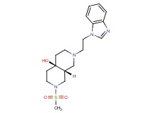 (4aR*,8aR*)-2-[2-(1H-benzimidazol-1-yl)ethyl]-7-(methylsulfonyl)octahydro-2,7-naphthyridin-4a(2H)-ol