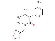 2-(dimethylamino)-N-(3-isoxazolylmethyl)-N-methyl-2-(3-methylphenyl)acetamide