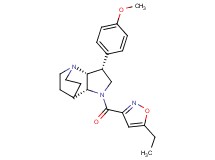 (3R*,3aR*,7aR*)-1-[(5-ethylisoxazol-3-yl)carbonyl]-3-(4-methoxyphenyl)octahydro-4,7-ethanopyrrolo[3,2-b]pyridine