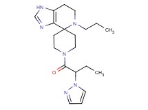 5-propyl-1'-[2-(1H-pyrazol-1-yl)butanoyl]-1,5,6,7-tetrahydrospiro[imidazo[4,5-c]pyridine-4,4'-piperidine]