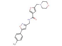 N-{[5-(4-methylphenyl)-3-isoxazolyl]methyl}-5-(4-morpholinylmethyl)-3-furamide