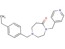 1-(4-ethylbenzyl)-4-(4-pyridinylmethyl)-1,4-diazepan-5-one