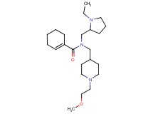 N-[(1-ethyl-2-pyrrolidinyl)methyl]-N-{[1-(2-methoxyethyl)-4-piperidinyl]methyl}-1-cyclohexene-1-carboxamide