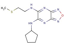 N-cyclopentyl-N'-[2-(methylthio)ethyl][1,2,5]oxadiazolo[3,4-b]pyrazine-5,6-diamine