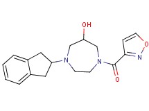 1-(2,3-dihydro-1H-inden-2-yl)-4-(isoxazol-3-ylcarbonyl)-1,4-diazepan-6-ol