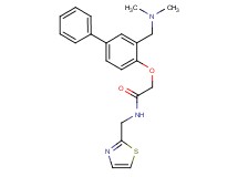 2-({3-[(dimethylamino)methyl]-4-biphenylyl}oxy)-N-(1,3-thiazol-2-ylmethyl)acetamide