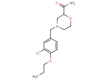4-(3-chloro-4-propoxybenzyl)morpholine-2-carboxamide
