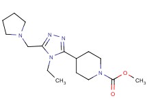 methyl 4-[4-ethyl-5-(pyrrolidin-1-ylmethyl)-4H-1,2,4-triazol-3-yl]piperidine-1-carboxylate