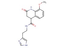 N-[2-(1H-imidazol-4-yl)ethyl]-8-methoxy-2-oxo-1,2,3,4-tetrahydroquinoline-4-carboxamide