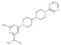 4-isopropyl-2-methyl-6-[4-(4-pyrazin-2-ylpiperazin-1-yl)piperidin-1-yl]pyrimidine