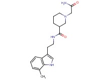 1-(2-amino-2-oxoethyl)-N-[2-(7-methyl-1H-indol-3-yl)ethyl]piperidine-3-carboxamide