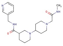 1'-[2-(methylamino)-2-oxoethyl]-N-(pyridin-3-ylmethyl)-1,4'-bipiperidine-3-carboxamide