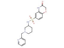 3-oxo-N-[1-(2-pyridinylmethyl)-3-piperidinyl]-3,4-dihydro-2H-1,4-benzoxazine-6-sulfonamide