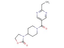 3-{1-[(2-ethyl-5-pyrimidinyl)carbonyl]-4-piperidinyl}-1,3-oxazolidin-2-one