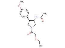 N-[(3S*,4R*)-1-(ethoxyacetyl)-4-(4-methoxyphenyl)-3-pyrrolidinyl]acetamide