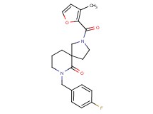 7-(4-fluorobenzyl)-2-(3-methyl-2-furoyl)-2,7-diazaspiro[4.5]decan-6-one
