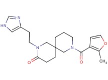 2-[2-(1H-imidazol-4-yl)ethyl]-8-(2-methyl-3-furoyl)-2,8-diazaspiro[5.5]undecan-3-one