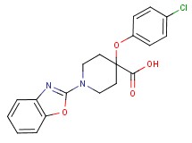 1-(1,3-benzoxazol-2-yl)-4-(4-chlorophenoxy)piperidine-4-carboxylic acid