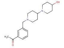 1-{3-[(4-hydroxy-1,4'-bipiperidin-1'-yl)methyl]phenyl}ethanone