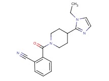 2-{[4-(1-ethyl-1H-imidazol-2-yl)-1-piperidinyl]carbonyl}benzonitrile