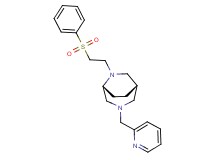 (1S*,5R*)-6-[2-(phenylsulfonyl)ethyl]-3-(pyridin-2-ylmethyl)-3,6-diazabicyclo[3.2.2]nonane