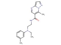 N-{2-[ethyl(3-methylphenyl)amino]ethyl}-7-methylpyrazolo[1,5-a]pyrimidine-6-carboxamide