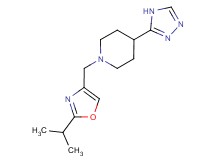 1-[(2-isopropyl-1,3-oxazol-4-yl)methyl]-4-(4H-1,2,4-triazol-3-yl)piperidine